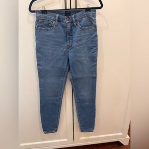 J. Crew Factory Light Blue 9” Mid-Rise Skinny Jeans